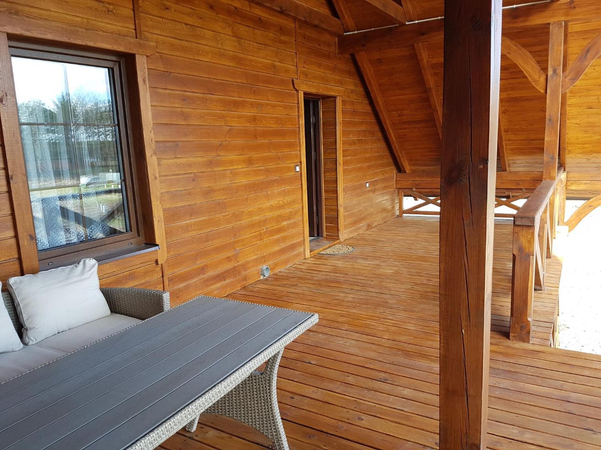 Wooden Holiday Home In Skrzynia With Terrace Osiek (Pomerania) Exterior foto